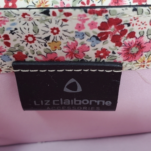 VINTAGE LIZ CLAIBORNE MINI PURSE SHOULDER BAG FAUX CROC LEATHER PINK INTERIOR - Picture 9 of 16